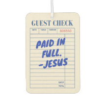 'Vollständig Bezahlt. - Jesus' Restaurant-Quittung