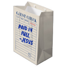 'Vollständig Bezahlt. - Jesus' Restaurant-Quittung