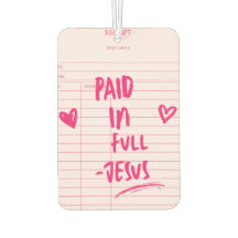 'Vollständig Bezahlt - Jesus' Rosa-Quittung Christ