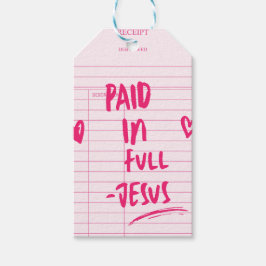 'Vollständig Bezahlt - Jesus' Rosa Quittung Christ Geschenkanhänger