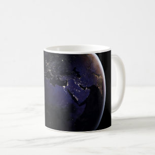 Vollständig erdacht, das die Lichter der Stadt Eur Kaffeetasse