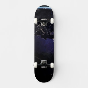 Vollständig erdacht, das die Lichter der Stadt Eur Skateboard
