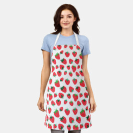 Vollständig Erdbeeren Schürze