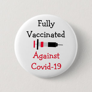 Vollständig gegen Covid-19 geimpft Button