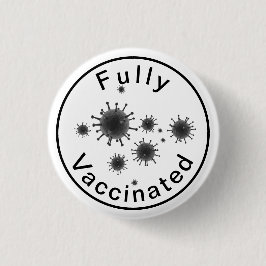 Vollständig gegen Covid 19-Taste geimpft Button