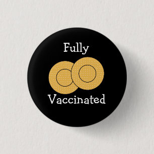 Vollständig gegen Covid 19-Taste geimpft Button
