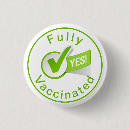 Vollständig gegen Covid 19-Taste geimpft Button