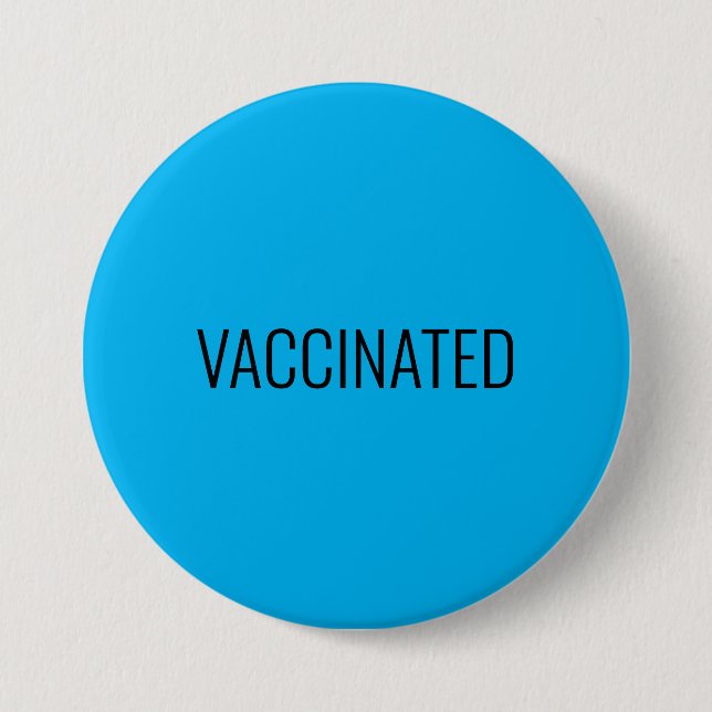 VOLLSTÄNDIG GEIMPFT BLAUES DESIGN BUTTON (Vorderseite)