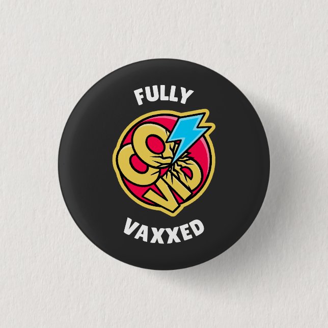 Vollständig geimpft button (Vorderseite)