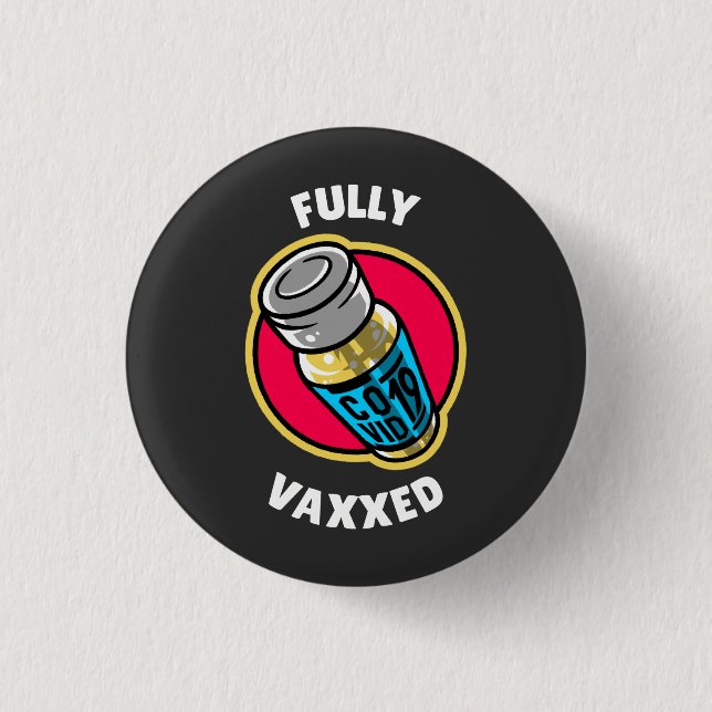 Vollständig geimpft button (Vorderseite)