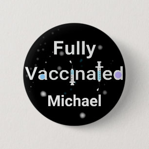 vollständig geimpft button