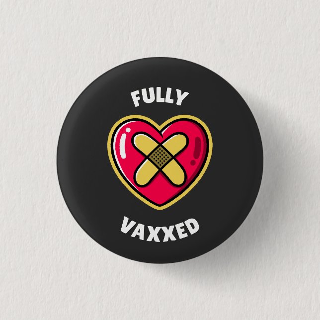 Vollständig geimpft button (Vorderseite)