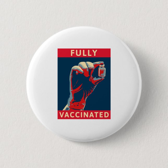 vollständig geimpft button (Vorderseite)
