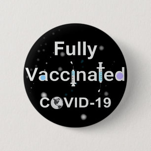 Vollständig geimpft COVID-19 Button