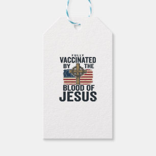 Vollständig geimpft durch das Blut Jesu Patriotisc Geschenkanhänger