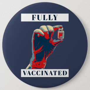 Vollständig geimpft - geimpft button