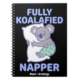 Vollständig Koalafizierter Schläfer Cute Schlafend Notizblock