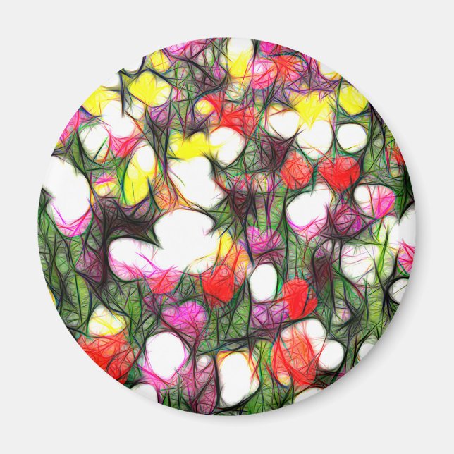 Vollständig mit Frühlingsfarben Magnet (Vorne)