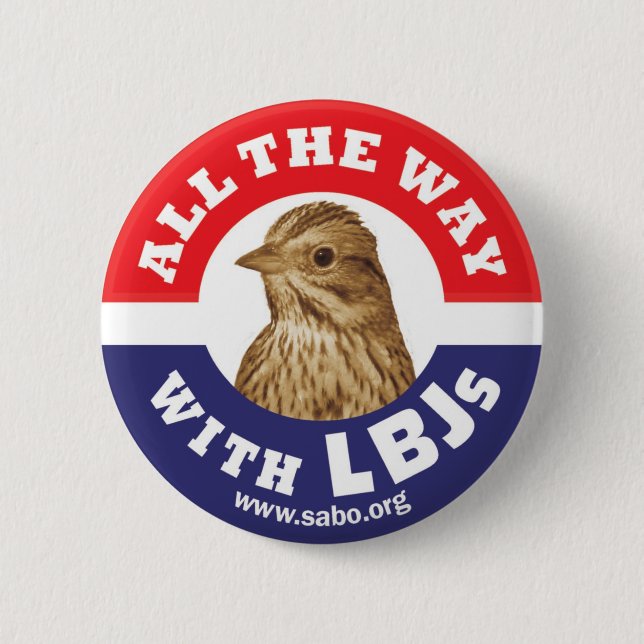 Vollständig mit LBJs Knopf Button (Vorderseite)