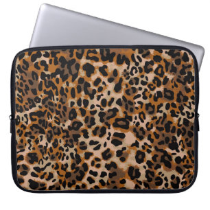 Vollständig nahtloses jaguarisches Geparden-Tierha Laptopschutzhülle
