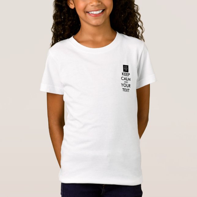 Vollständig Personalisiert BEHALTEN CALM und IHRER T-Shirt (Vorderseite)