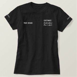 Vollständig Personalisierte Markenbezeichnungen &  Besticktes T-Shirt