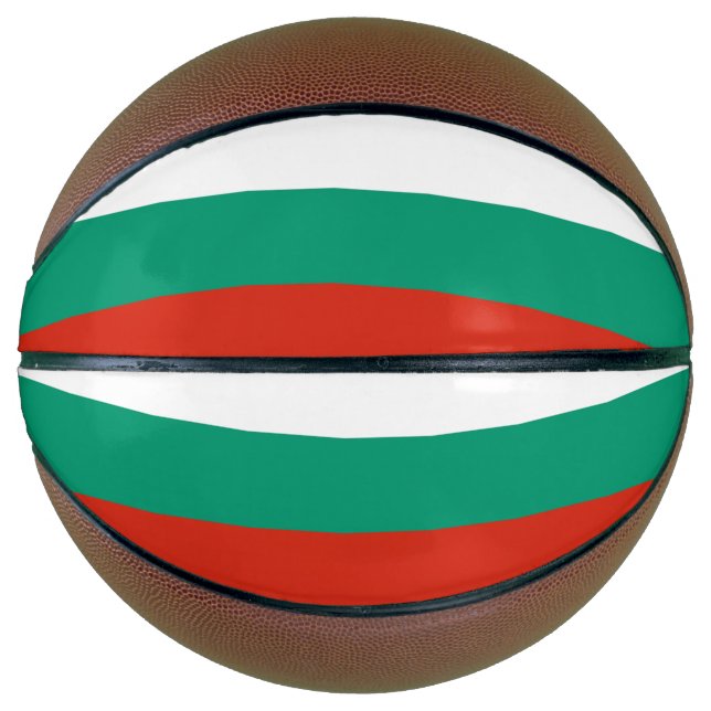 Vollständige Basketball mit Flagge Bulgariens (Vorderseite)