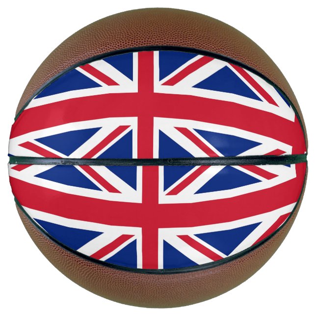 Vollständige Basketball mit Flagge des Vereinigten (Vorderseite)
