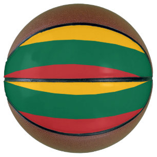 Vollständige Basketball mit Flagge Litauens