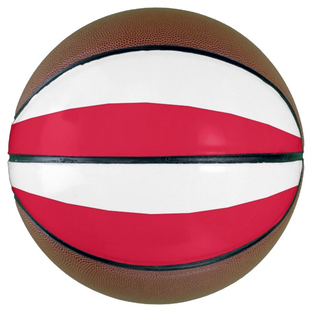 Vollständige Basketball mit Flagge Polens (Vorderseite)