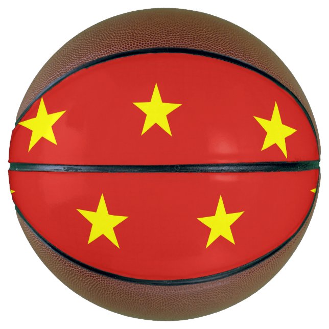 Vollständige Basketball mit Flagge Vietnams (Vorderseite)