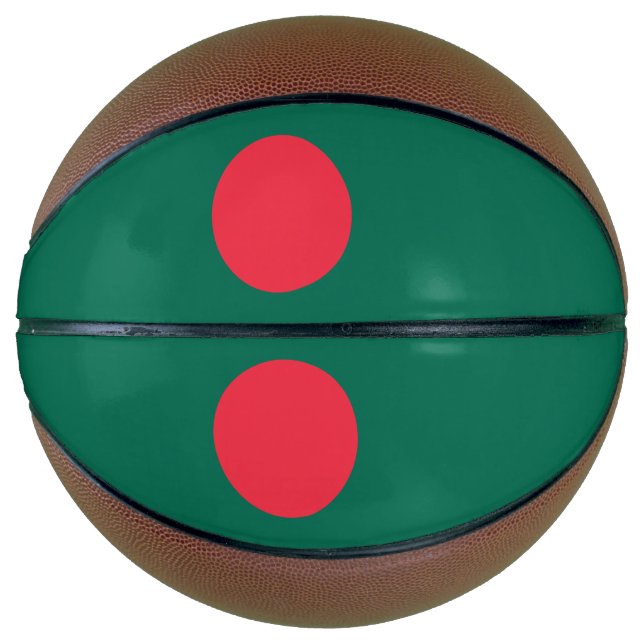 Vollständige Basketball mit Flagge von Bangladesch (Vorderseite)