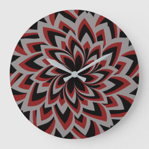 VOLLSTÄNDIGE BLUME GROßE WANDUHR
