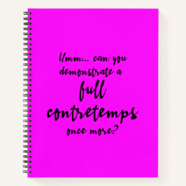 Vollständige Contretemps Magenta Notizbuch
