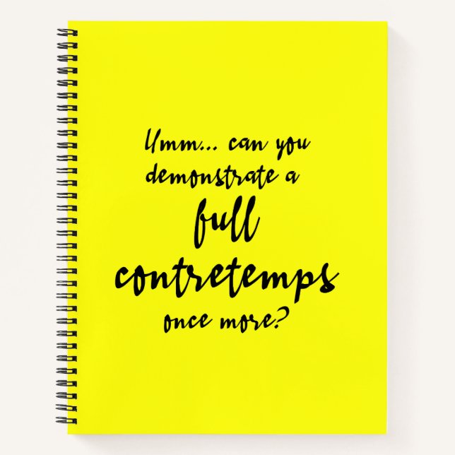 Vollständige Contretemps Meyer Lemon Notizbuch (Vorderseite)