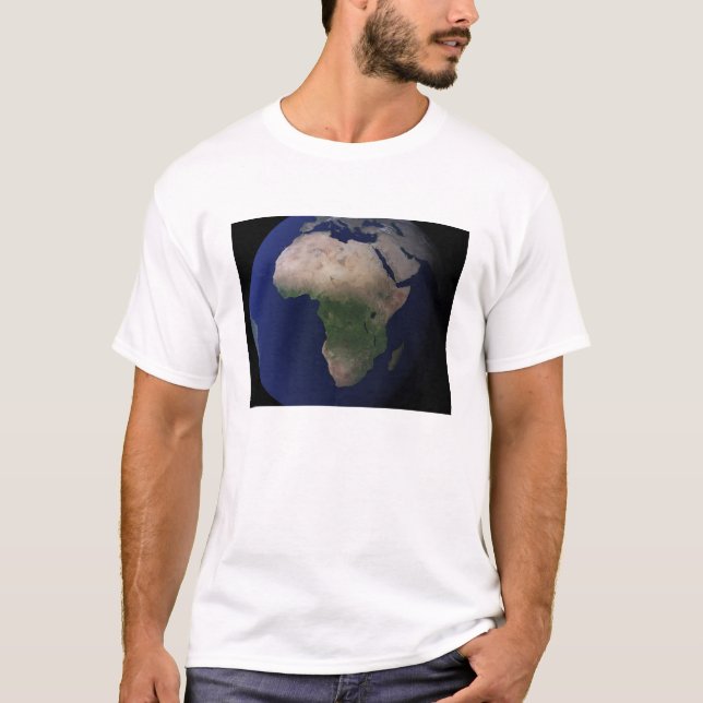 Vollständige Erde mit Afrika, Europa und dem Nahen T-Shirt (Vorderseite)
