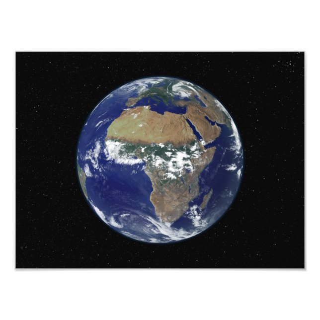 Vollständige Erde mit Afrika und Europa Fotodruck (Vorne)