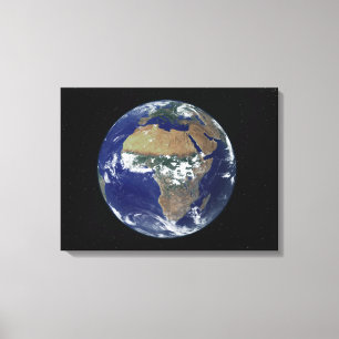 Vollständige Erde mit Afrika und Europa Leinwanddruck