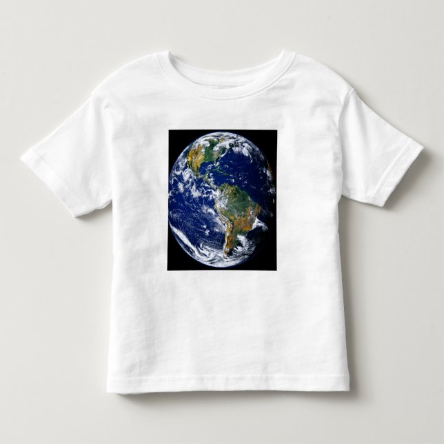 Vollständige Erde mit Amerika Kleinkind T-shirt (Vorderseite)