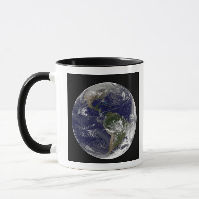 Vollständige Erde mit Nord- und Südamerika 5 Tasse (Links)