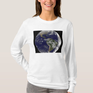 Vollständige Erde mit Nord- und Südamerika 7 T-Shirt