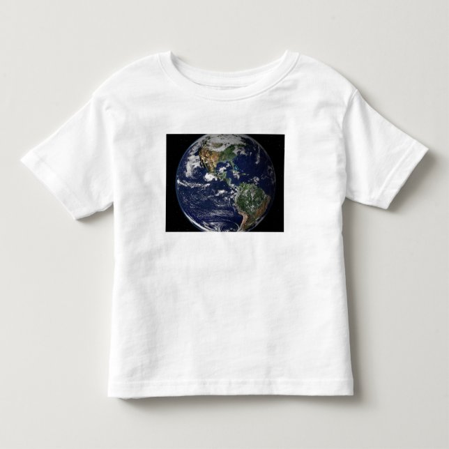 Vollständige Erde mit Nord- und Südamerika Kleinkind T-shirt (Vorderseite)
