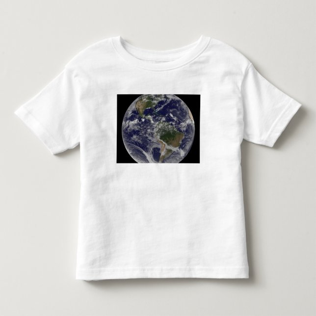 Vollständige Erde mit Nord- und Südamerika Kleinkind T-shirt (Vorderseite)