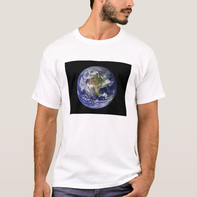 Vollständige Erde mit Nordamerika 3 T-Shirt (Vorderseite)