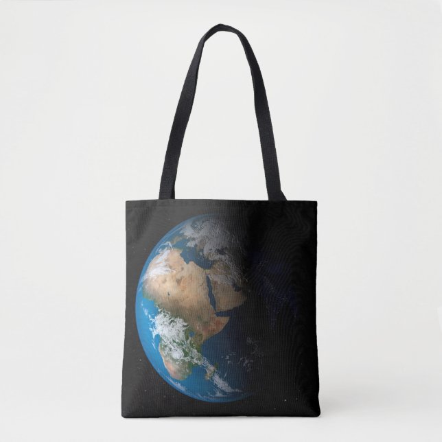 Vollständige Erde mit simulierten Wolken über Afri Tasche (Vorderseite)