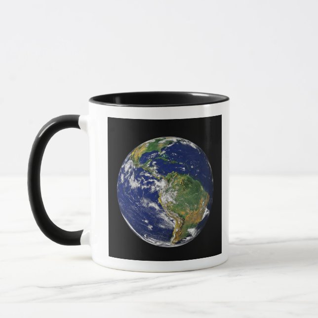 Vollständige Erde mit Südamerika Tasse (Links)
