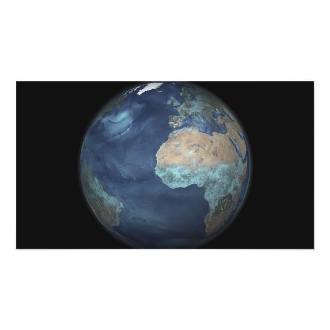 Vollständige Erde mit Verdunstung Fotodruck (Vorne)