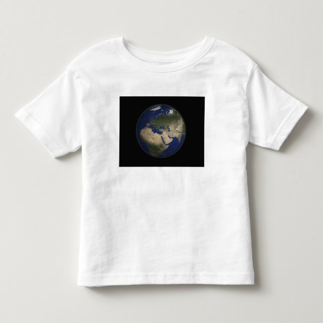 Vollständige Erdsicht auf Afrika, Europa und Mitte Kleinkind T-shirt (Vorderseite)