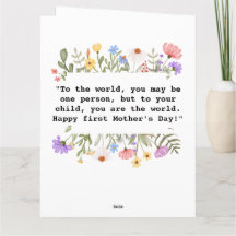 Vollständige Foto First Mother's Day Card 2023