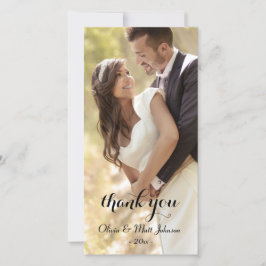 Vollständige Foto Hochzeit Dankeschön-Karte Dankeskarte